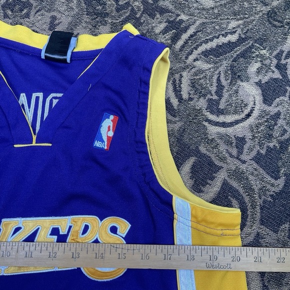 Adidas NBA Los Angeles LA Lakers Shannon Brown #12 Jersey Mens Size 44 Purple - Picture 8 of 11